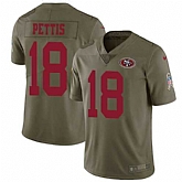 Nike 49ers 18 Dante Pettis Olive Salute To Service Limited Jersey Dzhi,baseball caps,new era cap wholesale,wholesale hats